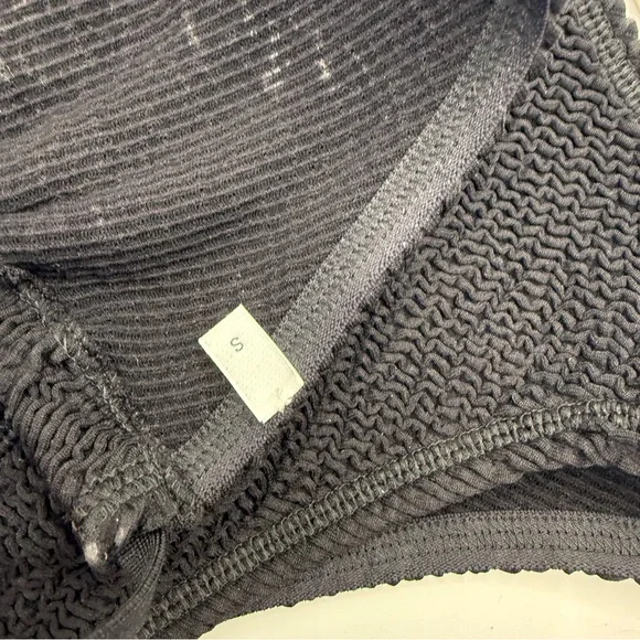 NEW Bottega Veneta Black Bikini Set Swimwear CRINCKLED size small - Picture 5 of 8